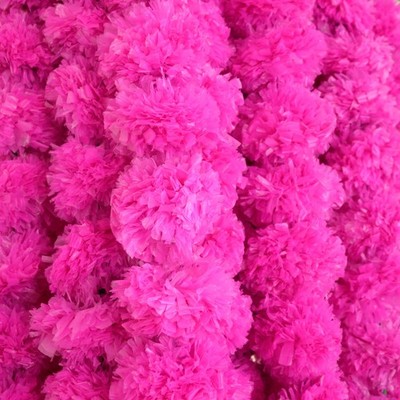 Wholesale Lot Indian Artificial Marigold Flower Garlands Wedding Christmas Decor