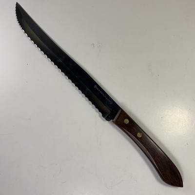 Flint Stainless Waverly Edge Serrated Bread Slicing /Carving Knife 8  Blade