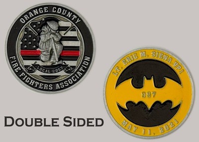 Orange County Fire Fighters Batman 2021 Challenge Coin  J#6