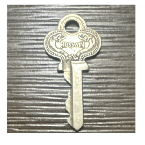 Russwin 95203 Brass Household Keys, Silver Oval Head, Easy to Cut, 2 Pack