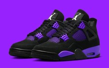 MEN'S Jordan 4 "Purple Thunder" New CT8527-018 Size US NEW 7-12 