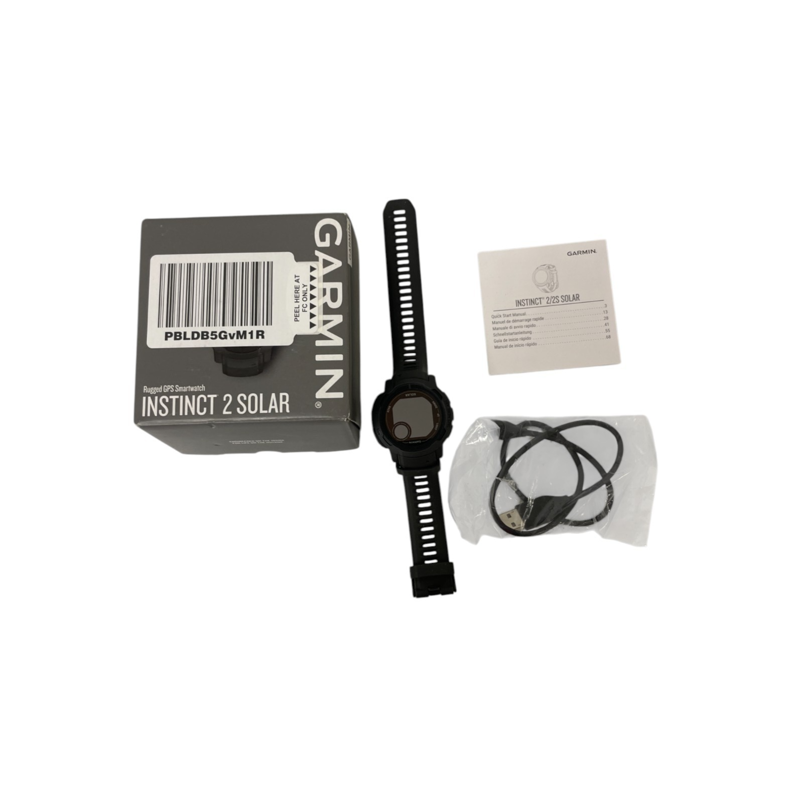 Garmin Instinct 2 Solar Rugged GPS Smartwatch Outdoor Graphite Brand New