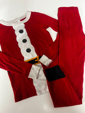 HANNA ANDERSSON 100 ORGANIC COTTON SANTA CLAUS 2 PC PAJAMAS SET 130 8