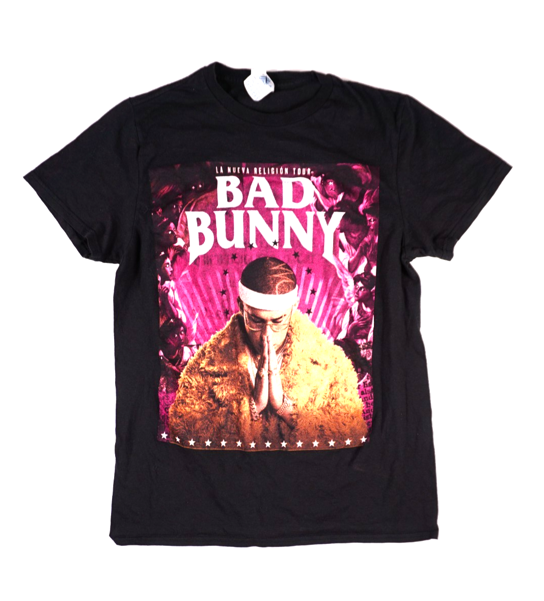 Bad Bunny Nueva Religion Tour T Shirt Small Reggaeton Rap Hip Hop