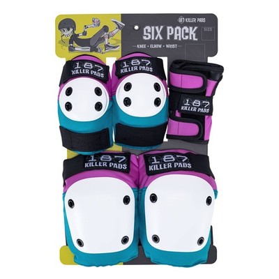 187 Killer Pads Six Pack: Knee, Elbow Pads & Wrist Guards Set