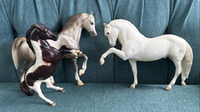 Lot of 3 Traditional Breyer Horses EUC Largest is 9" x 11", Some Play Marks