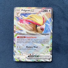 Pidgeot ex 164/197 Holo Double Rare Obsidian Flames Pokémon Card - NM condition 