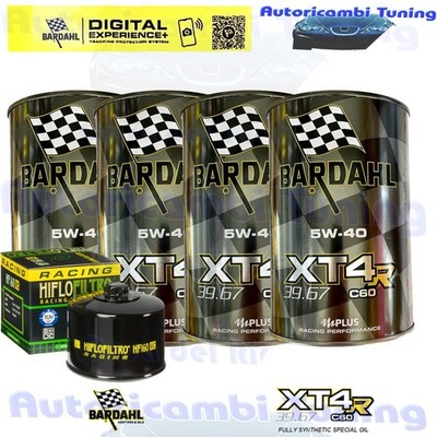 Set Service Bardahl Öl XT4R 5W40 + Filter Für BMW S1000 RR 2020