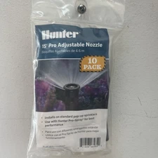 Hunter Indust. Pro Adj. Arc 15ft. Radius Pop-Up Sprinkler Spray Nozzle Pro (10PK