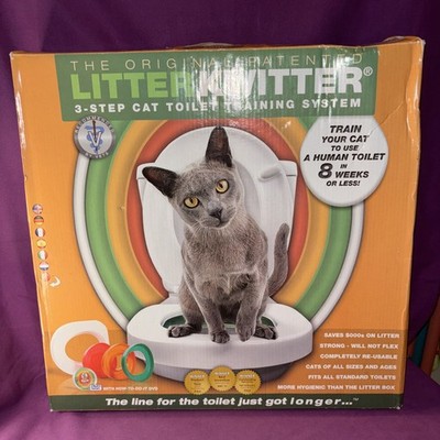 Original Litter Kwitter 3-Step Cat Toilet Training System 8 Weeks or Less NEW