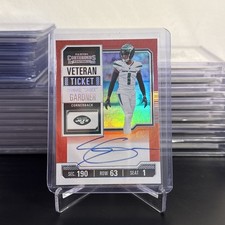 Ahmad Sauce Gardner 2023 Panini Contenders Veteran Ticket Auto Red Jets 
