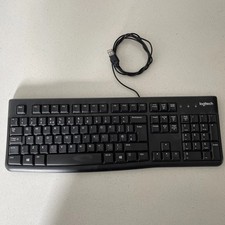 Logitech K120 USB English Layout QWERTY  Black Keyboard -Good Working Condition 