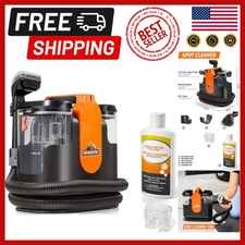 Portable Upholstery & Carpet Cleaner for Cars and Home with Stain Removal Tools