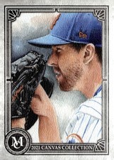 2021 Topps Museum Collection #CCR-5 Jacob deGrom Canvas Collection Reprints