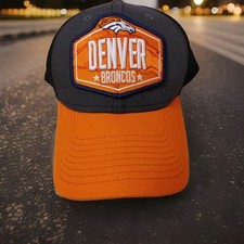 New Era NFL Denver Broncos Hat Cap Mesh Back Medium / Large EUC 39Thirty