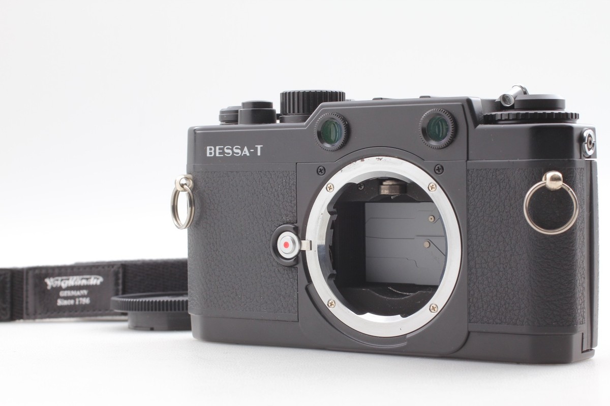 Near MINT] Voigtlander BESSA-T Black Rangefinder 35mm Film Camera