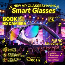 New Smart AI Glasses 8K HD Call Chat GPT Voice Assistant Music Player Translate