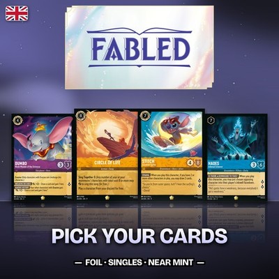   Disney Lorcana | Fabled - EN9 | Singles to choose from | Foil | English | NM