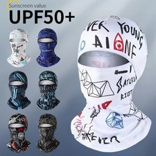 Summer Balaclava Ice Silk Cycling Full Face Cap Anti-UV Protection Face Cover He