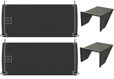 2x JBL SRX910LA Dual 10'' Powered Line Array Speakers W/ DSP 880W + 2x SRX900 RC1