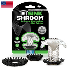Sinkshroom Ultra Revolutionary Bathroom Sink Drain Protector Stainless Steel