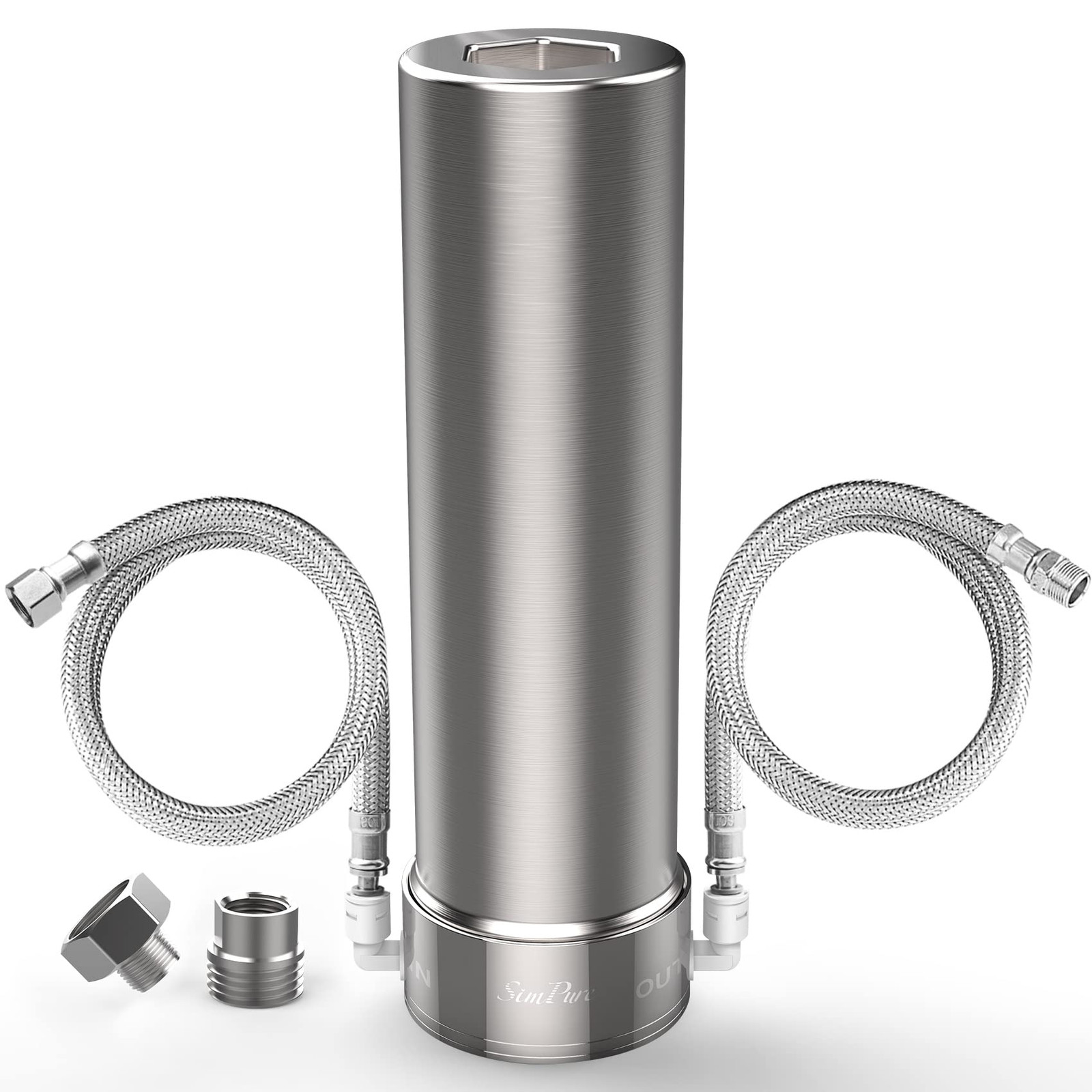 SimPure V7 Under Sink Water Filter, 5-Stage Stainless Steel Water Filtration ...