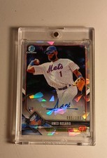 2018 Bowman Chrome Rookie Autographs Amed Rosario #CRA-AR Atomic Refractor #/100
