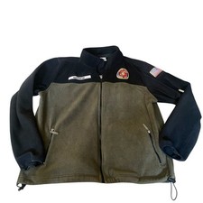 The U.S. Marines Corps USMC Unisex Fleece Jacket Size Large The Danbury Mint Zip