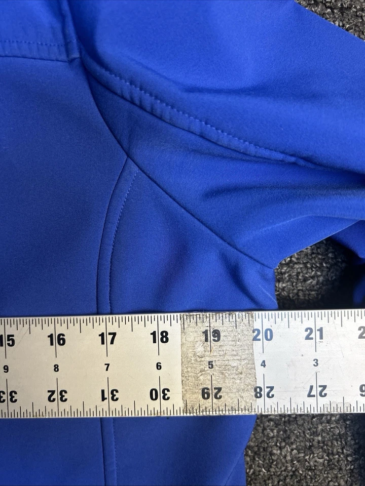 Casaco Calvin Klein Performance feminino zíper completo bolsos azul tamanho M - Imagem 4 de 4