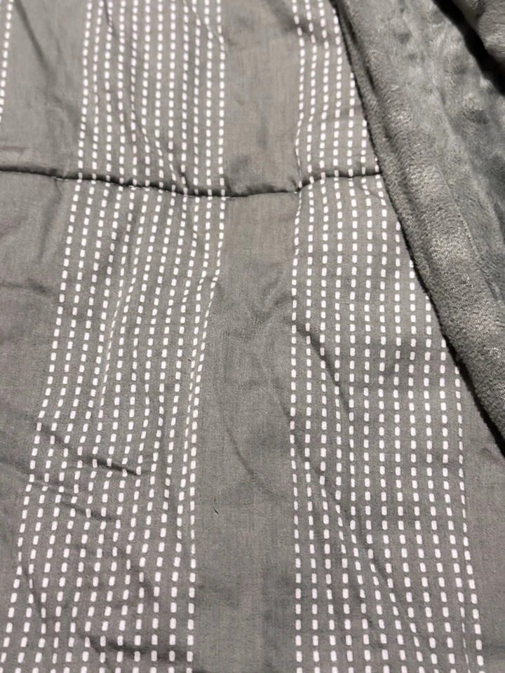 Edredón de sábanas Beddy’s verde/blanco Minky tamaño completo con cremallera (SIN FUNDAS DE ALMOHADA/FUNDAS) Foto 2 de 4