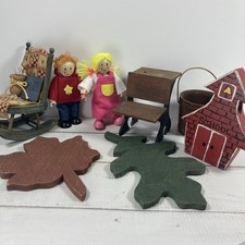 Hape Wooden Dolls Variety Mixed Lot Wood Doll...