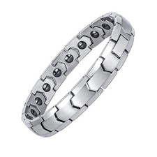 10MM Stainless Steel Magnetic Bracelet for Men Women Hip Hop Couple Gift