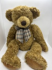 Russ Berrie Co Kensington Bear w/Plaid Bow 1041