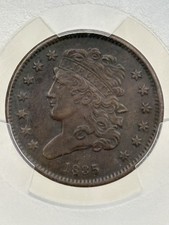 1834 1/2C, BN (Regular Strike) Classic Head Half Cent - PCGS CoinFacts