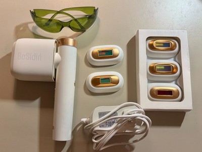 BoSidin IPL Laser Hair Removal Device Ice Cooling 2-in-1 5 Heads Tested Working