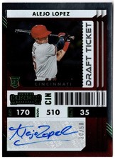 2022 Chronicles Contenders Rookie Ticket Draft Green ALEJO LOPEZ 60 #/50 RC Auto