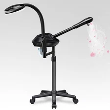 Facial Steamer for Ozone Humidifier Atomizer Attach 5× Magnifier and Light, Pro