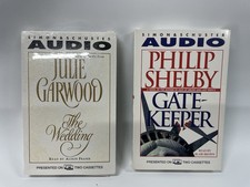 Vintage Simon & Schuster Audiobook Cassette Lot - Julie Garwood & Philip Shelby