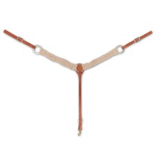 Martin Saddlery Mohair Breast Collar - 2  Width, 13 Strands, Natural Dye-Free