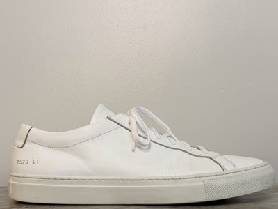 COMMON PROJECTS ORIGINAL ACHILLES LOW WHITE 8 EU 41 MINIMALIST $500 ITALY