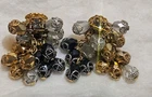 Miriam Haskell Vintage Gold Tone Clip On Earrings