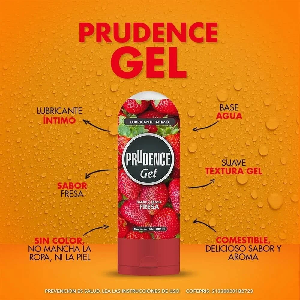 prudence gel lubricante PRUDENCE LUBRICANTE GEL SABOR Y AROMA FRESA Con Estevia