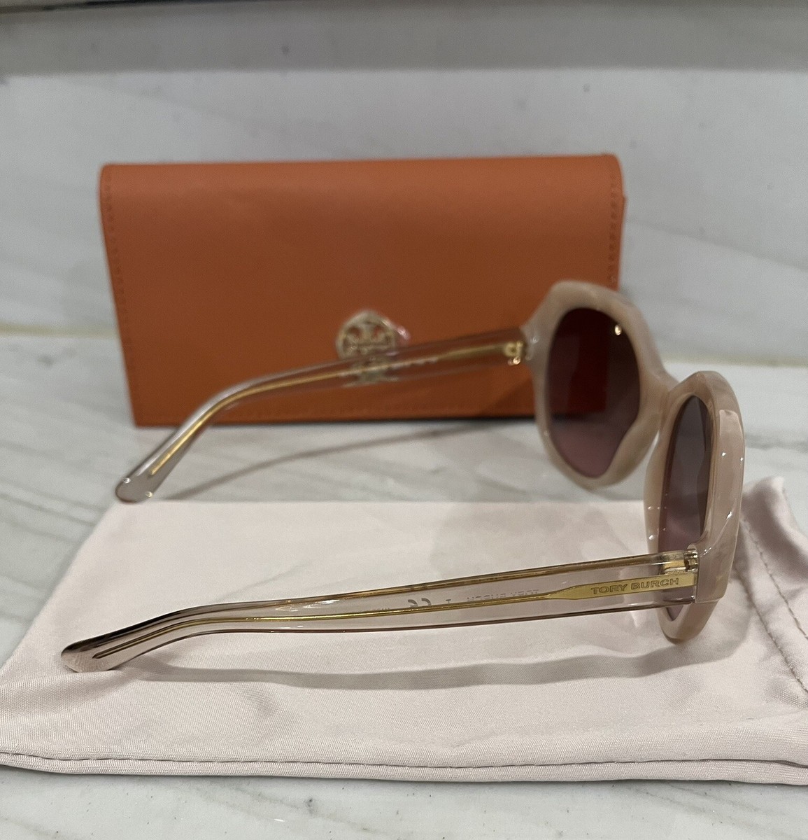 Tory Burch Moonstone Sunglasses Tory Burch Sunglasses TY7117 17148E Green Moonstone Frames  main image 2