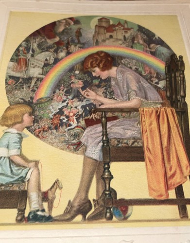 Antique Rare Christmas Greetings Print Circa 1920s Walter Beach Humphrey 7x5.5” - Picture 5 of 5