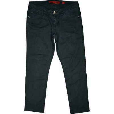 QS 42 Jeans Hose schwarz Damen Catie Slim Fit low Tube