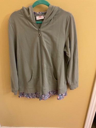 Quacker Factory Size Medium Full Zip Hoodie