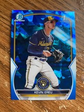 2023 Bowman Chrome Sapphire KEVIN EREU 1st Prospect Brewers