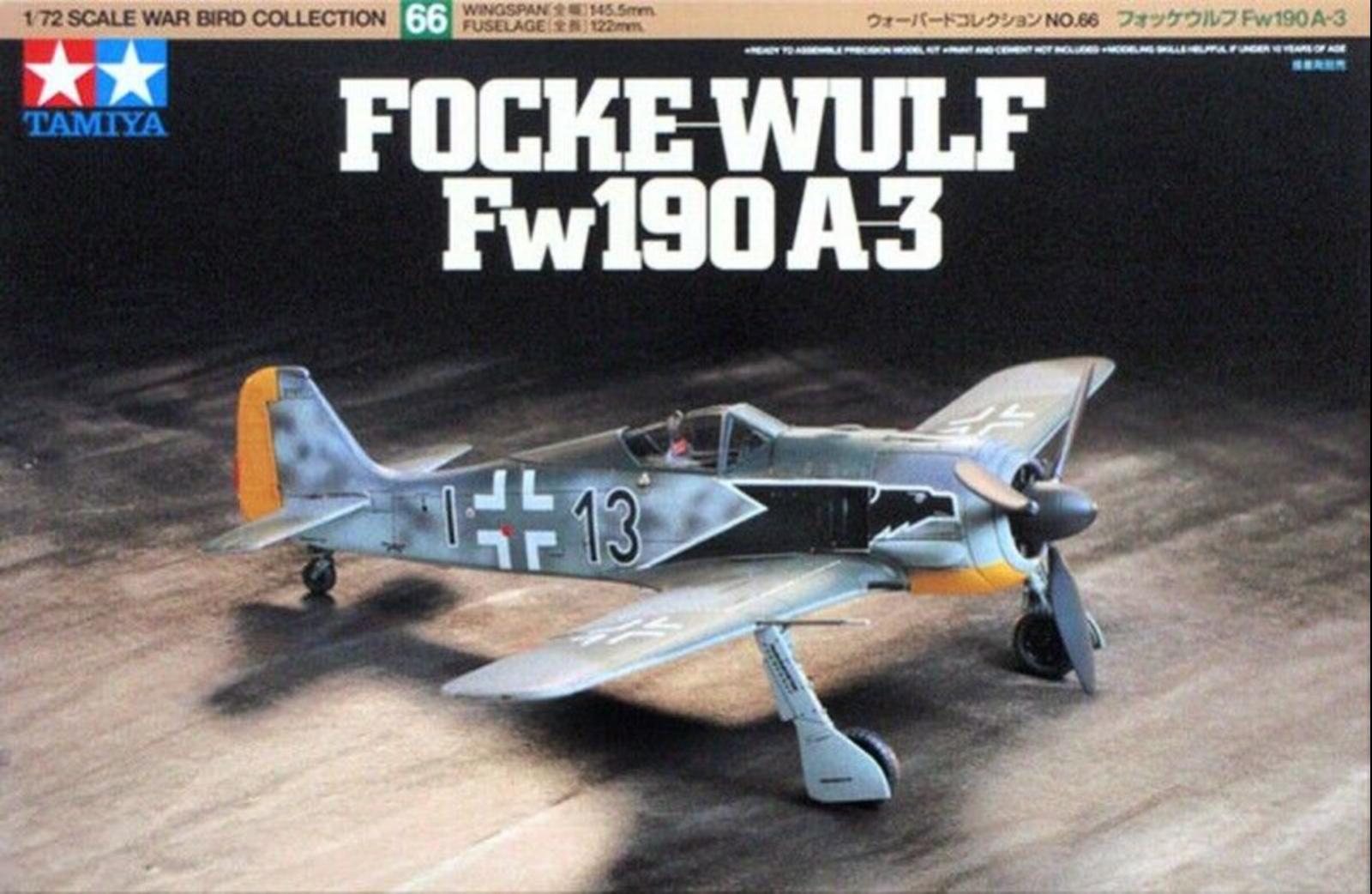 Tamiya Focke-Wulf FW 190A-3 - scala 1:72 - kit montaggio TA60766