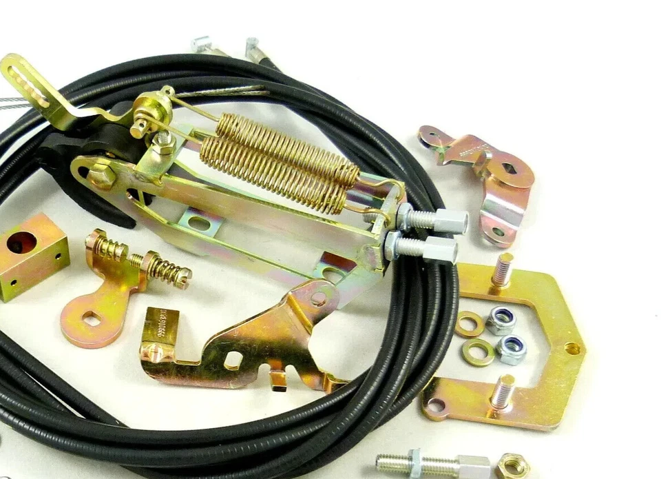 WEBER DCOE / SP STYLE CARBURETTOR THROTTLE LINKAGE LP2000 TOP MOUNT TWIN CABLE - Image 2 of 4