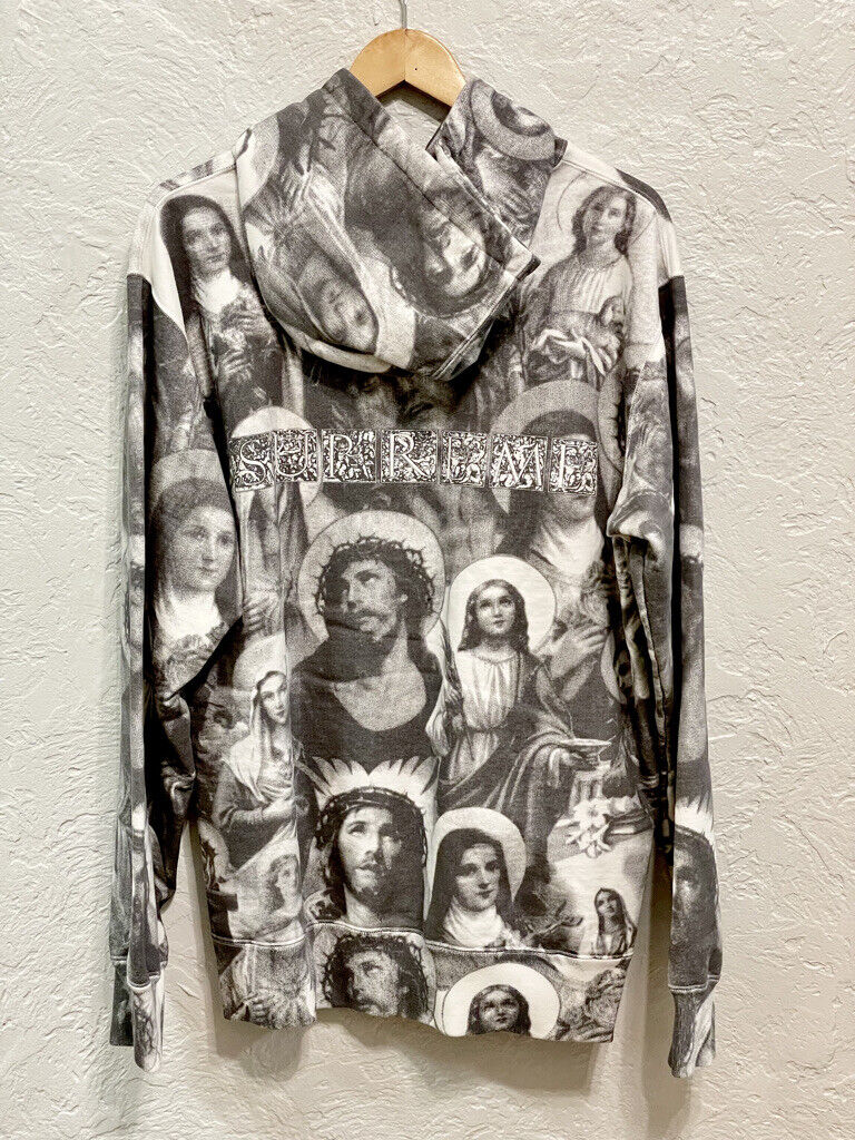 supreme Jesus and Mary hoodedsweatshirts